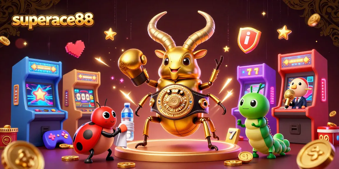 Experience the thrill of gaming with superace88's vibrant 3D carnival featuring iconic characters and casino elements.