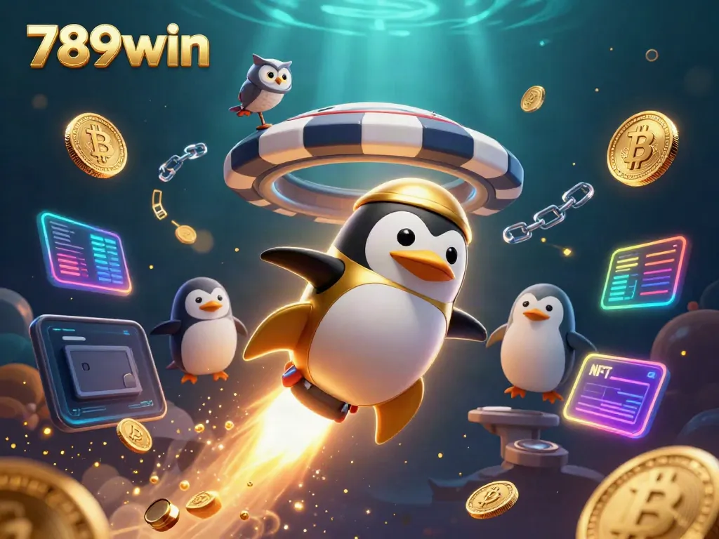 Experience the excitement of 789win with animated casino-themed elements and characters.