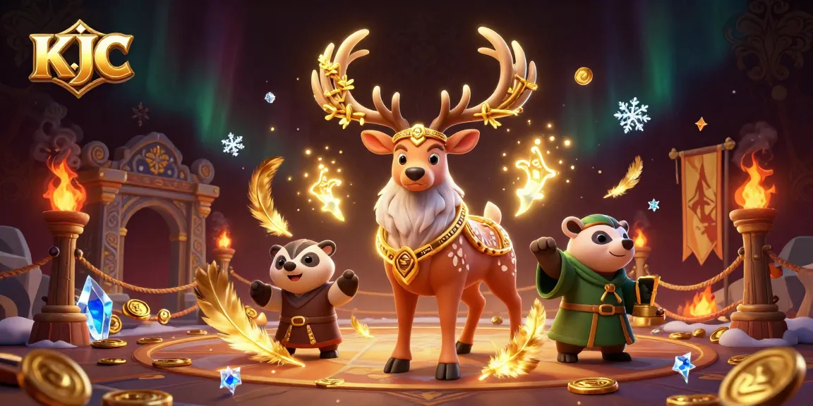 Experience thrilling action with KJC as a druid stag and badger explore a mystical casino.