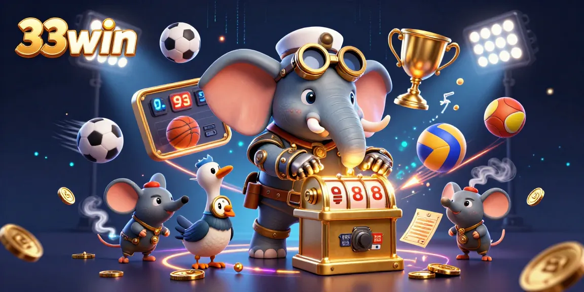 Engage with 33win's enthralling gaming experience featuring dynamic slot machines and sports elements.