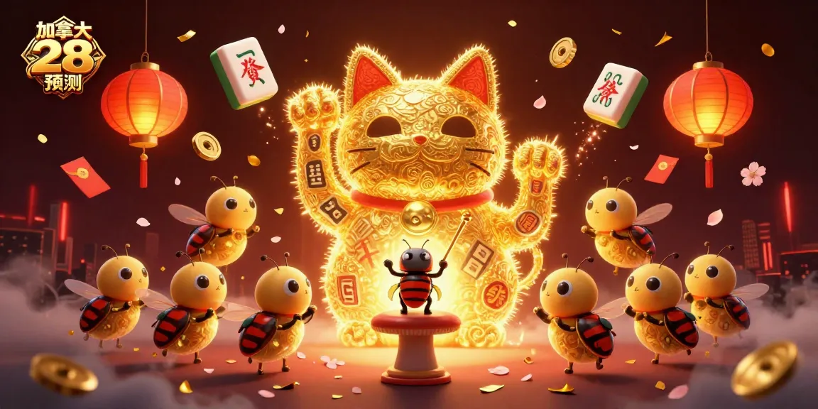 Engage with 加拿大 28 預測 as golden fireflies and lucky symbols create a gambling spectacle.