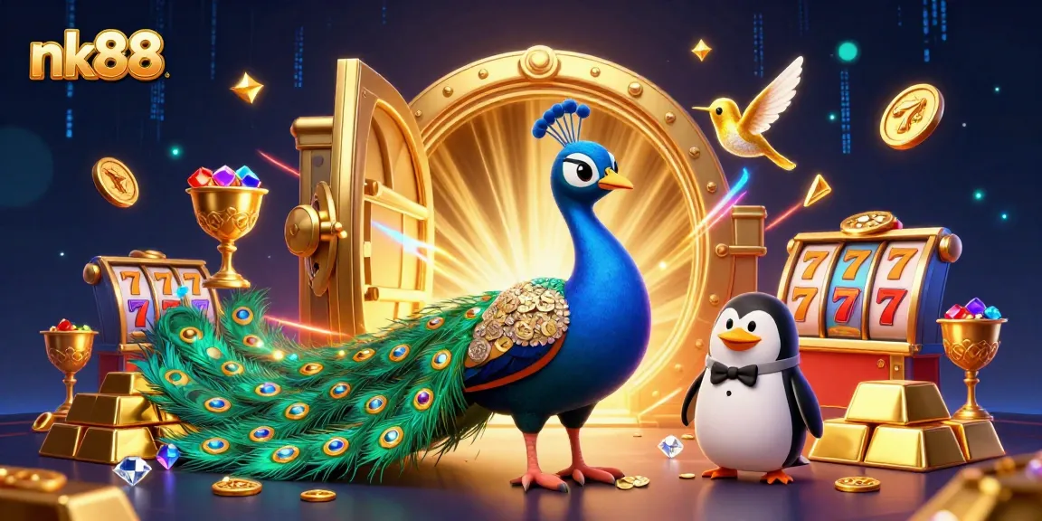 Experience exciting casino gameplay with nk88 featuring vibrant characters and dynamic gambling elements.