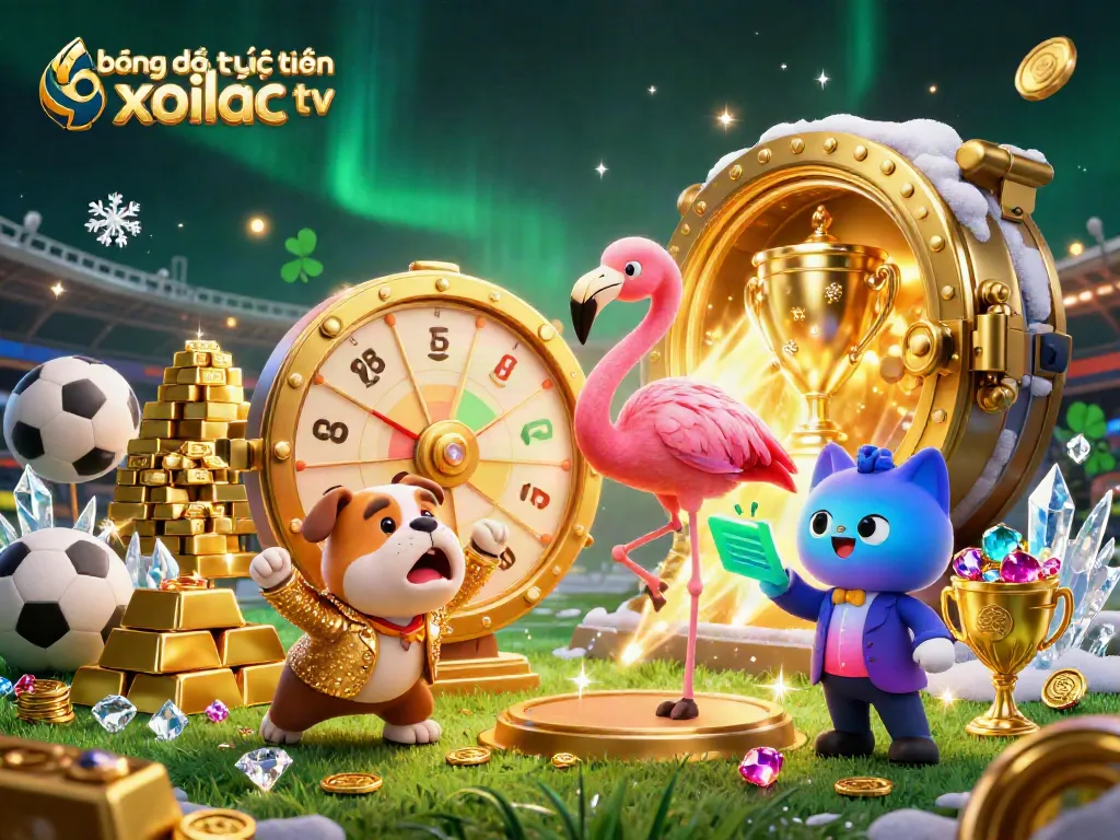 Experience the thrill of bóng đá trực tuyến xoilac tv with this exciting 3D illustration featuring animated characters, sports elements, and vibrant visuals.