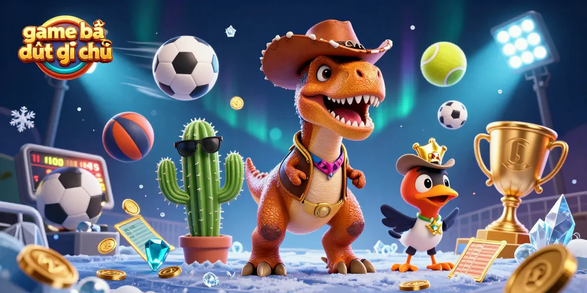 Experience thrilling action in game bài đấu địa chủ with our vibrant 3D cartoon characters and gaming elements.