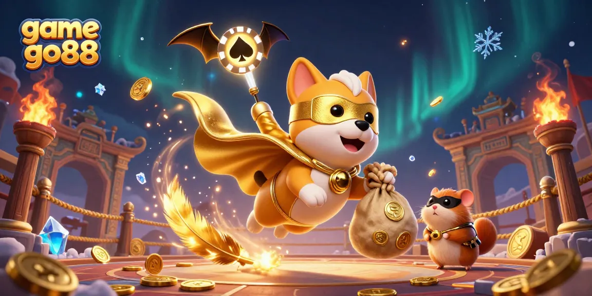 Engage in thrilling gameplay with game go88, featuring dynamic characters, poker chips, and gold coins.