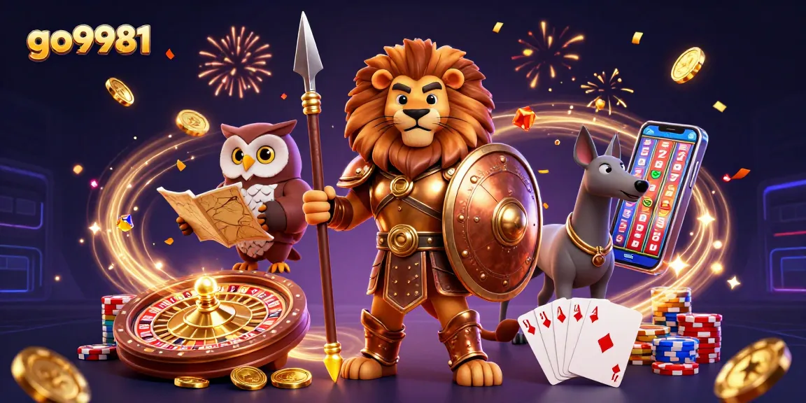 Experience the excitement of go9981 with thrilling gameplay, radiant golden coins, and vibrant casino elements.