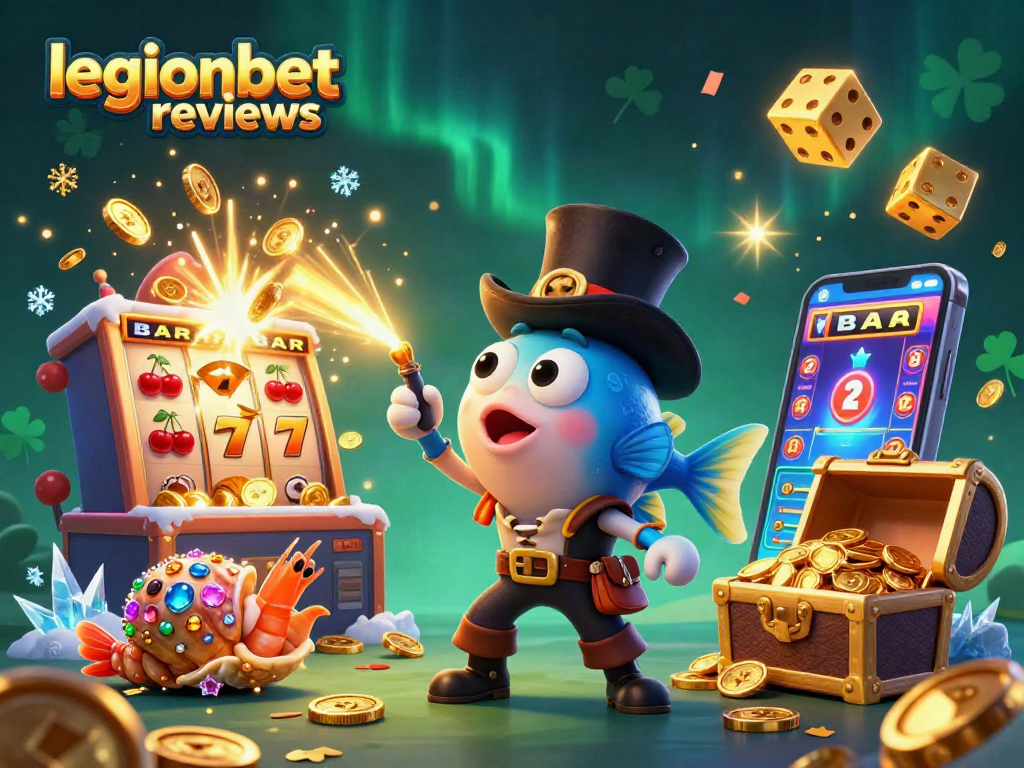Experience engaging gameplay and casino excitement with legionbet reviews highlighted in a dynamic 3D illustration.