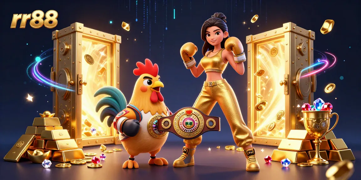 Experience the exhilarating world of rr88 with dynamic casino action and vibrant characters in an ultra-detailed illustration.