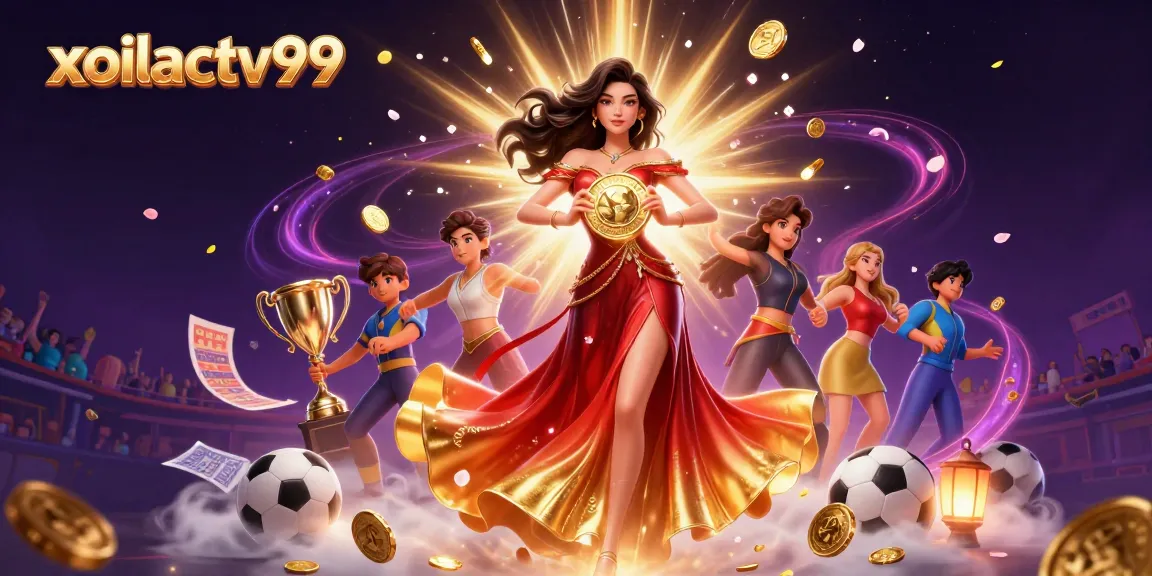 Experience thrilling action with xoilactv99 through dynamic sports betting elements and a stunning illustration