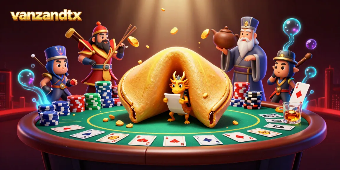 Engage in thrilling gameplay at vanzandttx with a vibrant casino illustration featuring dynamic poker elements.