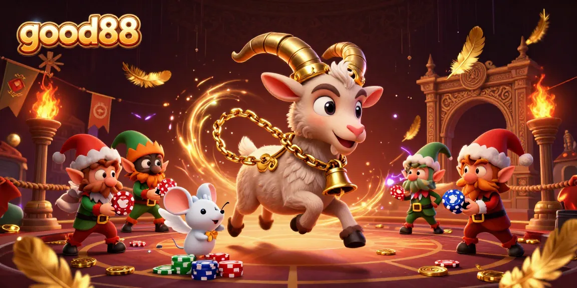 Experience the thrill of good88 as 3D characters navigate a vibrant casino scene filled with excitement.