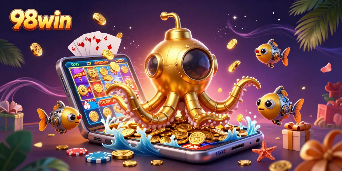 Join the excitement at 98win, where the golden kraken submarine reveals thrilling casino games and jackpots.