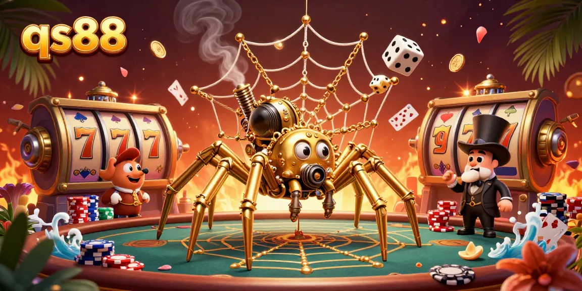Catch exciting wins at qs88 with vibrant slots and gaming elements in a immersive casino scene.