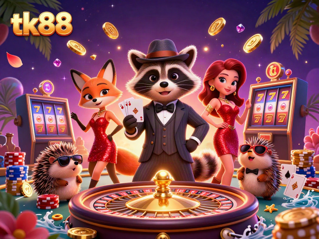 Experience winning moments at tk88 with playful characters and dynamic casino action.