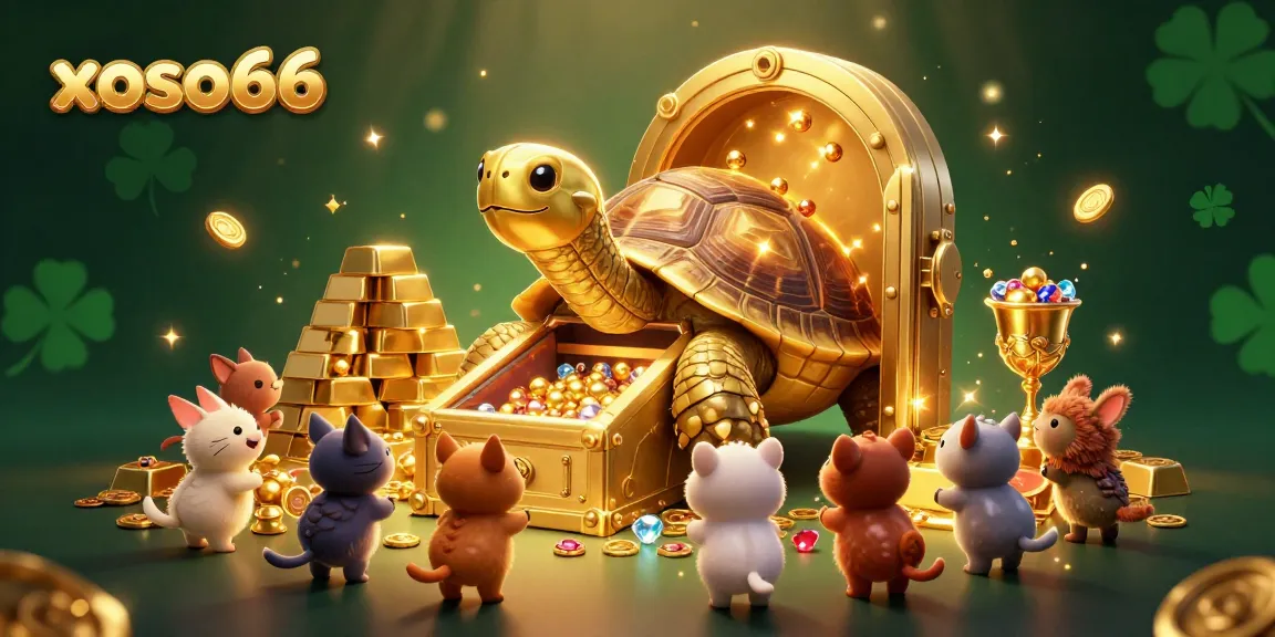 Experience thrilling excitement with xoso66 in a vibrant casino-like setting filled with treasures.