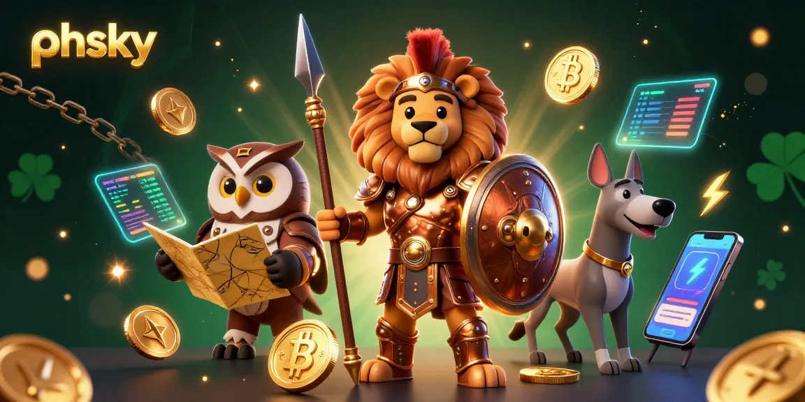 PHSKY players enjoy exciting jackpot games with dazzling crypto elements in a vibrant 3D scene.