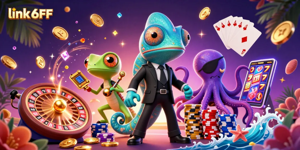Experience thrilling gameplay with link 6FF as vibrant characters and casino elements collide.