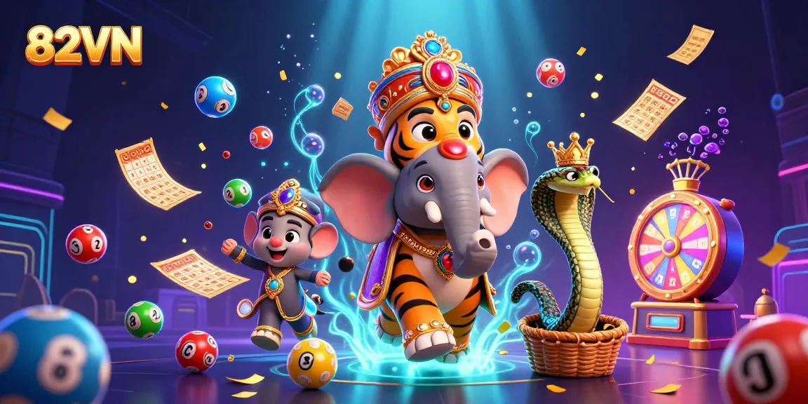 Experience thrilling entertainment at 82VN with our dynamic online casino games and visual elements.