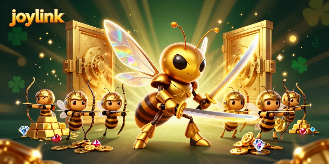 Engage with joylink’s immersive casino experience through a vibrant 3D illustration.