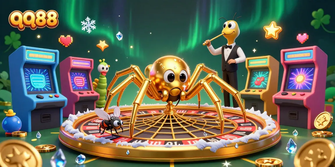 Join the thrilling world of QQ88 where chances shine; a colorful casino scene with interactive elements.