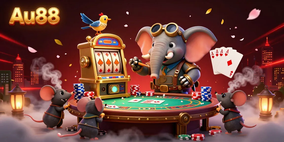 Engage in thrilling gameplay at Au88, featuring steampunk elements and dynamic poker action.