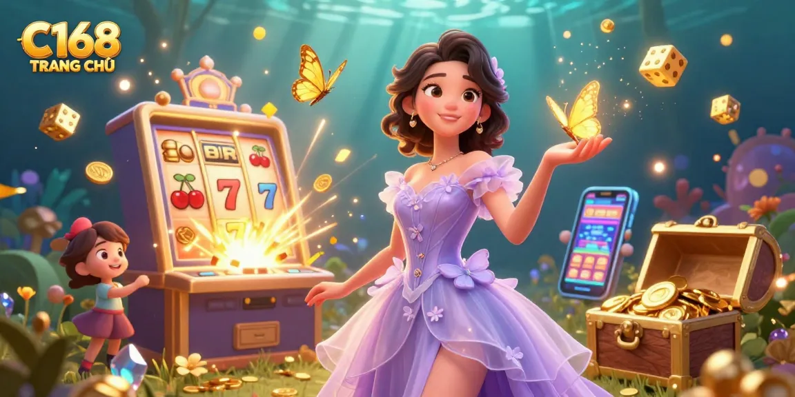 Experience rich gameplay action at C168 TRANG CHỦ with exciting slot machines and vibrant casino elements.