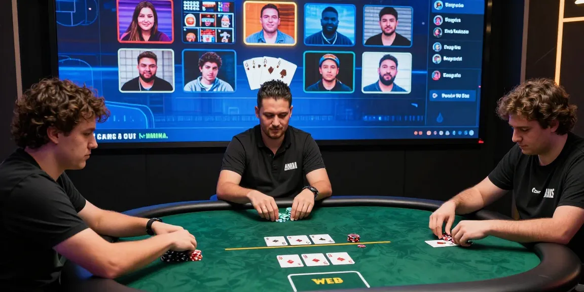 Engaged players enjoying Game Poker Uang Asli Dominobet online at vibrant virtual tables.