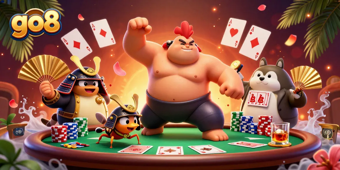 Experience the thrill of go8 with epic poker battles featuring a powerful sumo rooster!