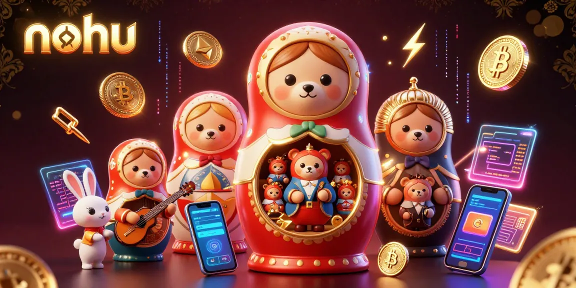 Experience thrilling nohu gaming with vibrant 3D characters, crypto elements, and electrifying casino visuals.