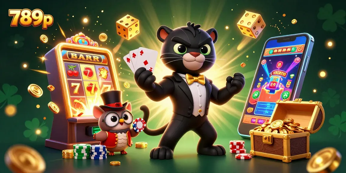 Experience thrilling wins at 789p with our vibrant casino illustration featuring dynamic gaming elements.