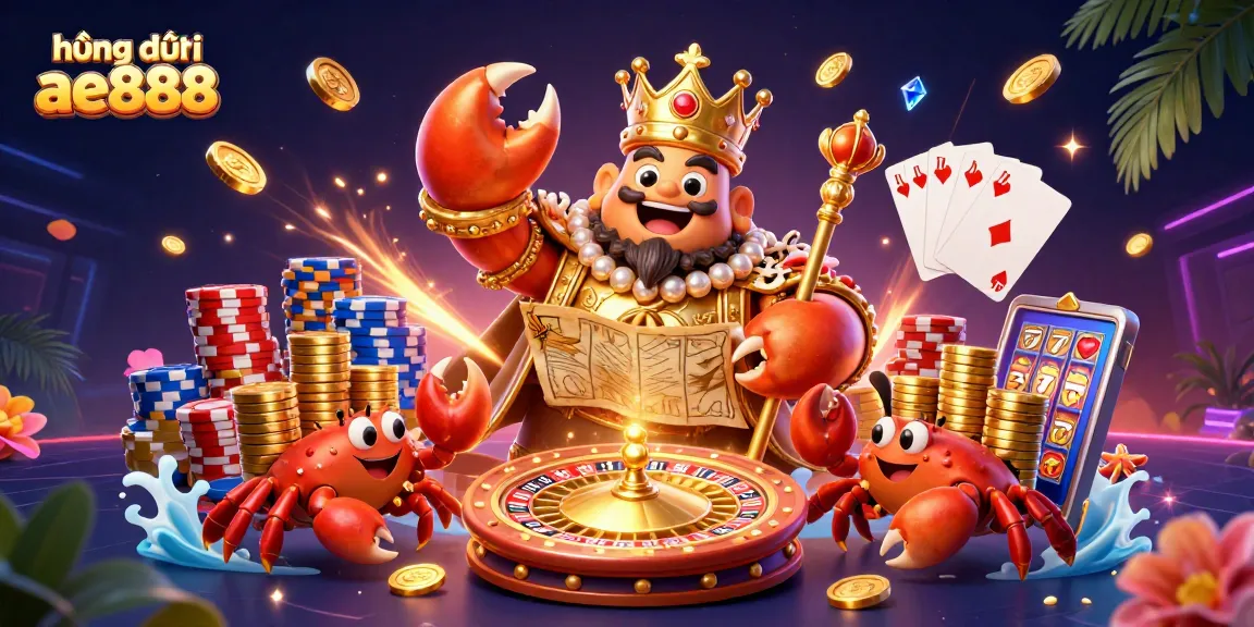 Experience the excitement at AE888 with this vibrant casino illustration showcasing casinos, games, and the keyword hướng dẫn ae888.