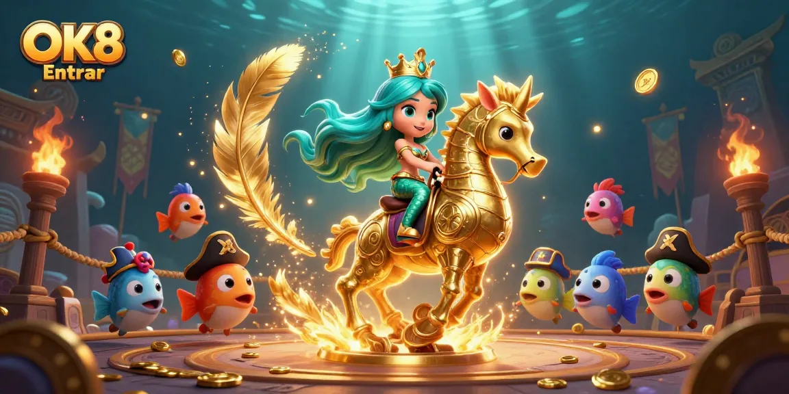 Engage with vibrant gameplay at OK8 Entrar, featuring colorful characters and captivating casino elements.