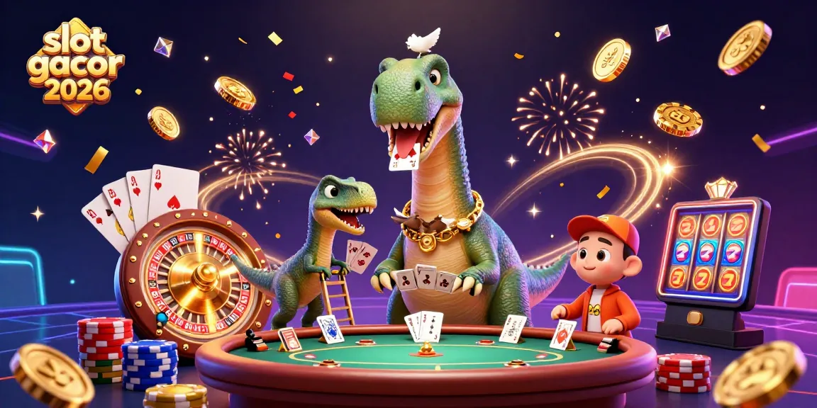 Menang besar di slot gacor 2026 dengan ilustrasi kasino penuh aksi dan keajaiban.