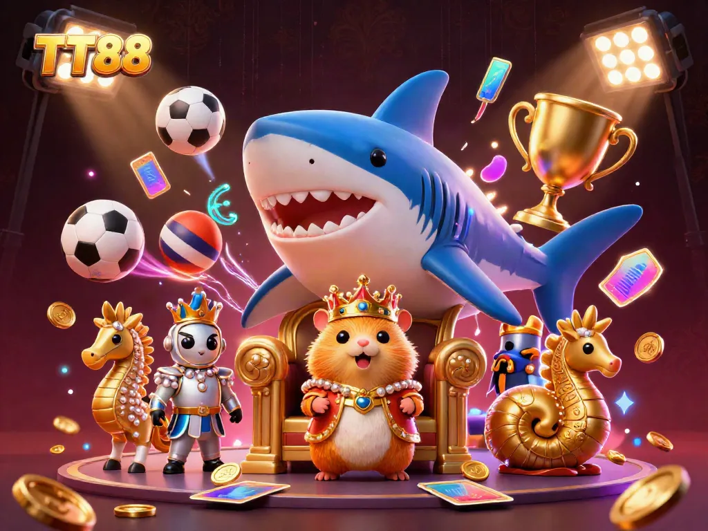 Engage in the vibrant world of TT88 with dynamic gaming elements and lively characters.