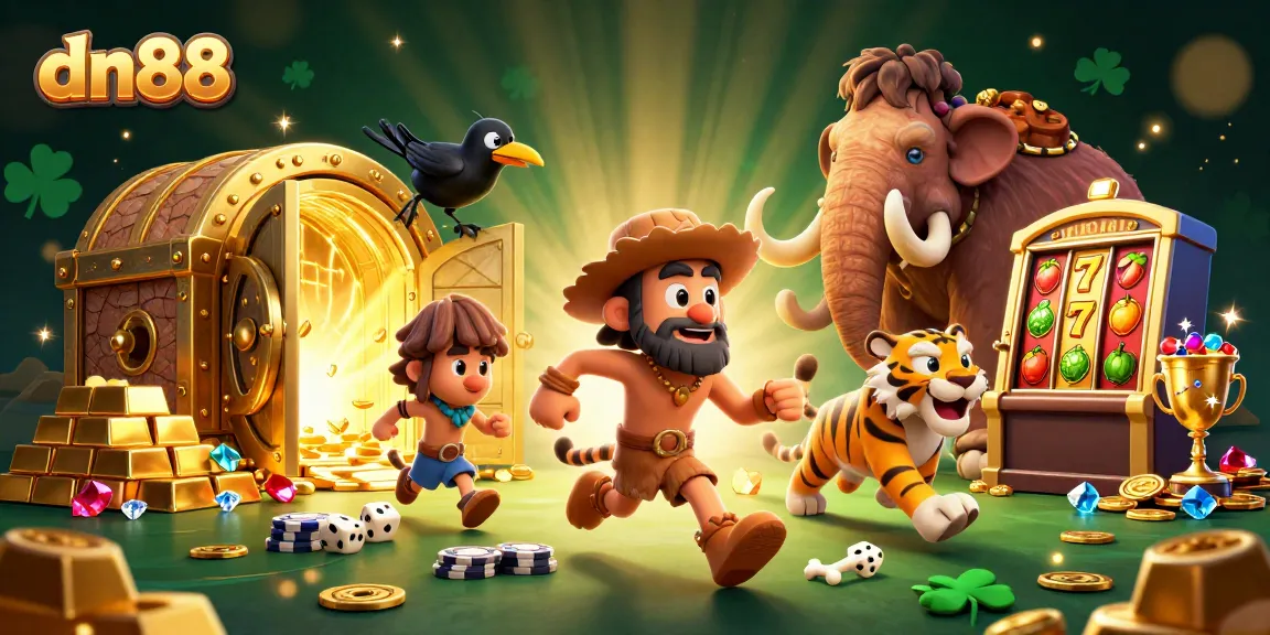 Experience winning excitement at dn88's prehistoric casino with unique game elements.