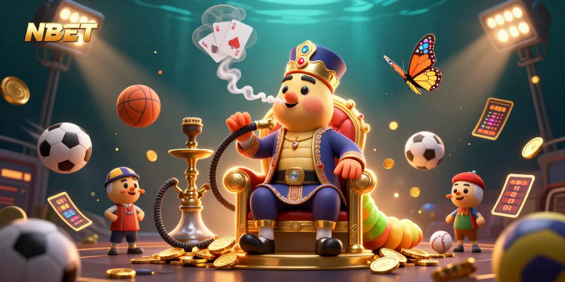 Experience thrilling moments with NBET in this vibrant casino illustration featuring dynamic gaming elements.