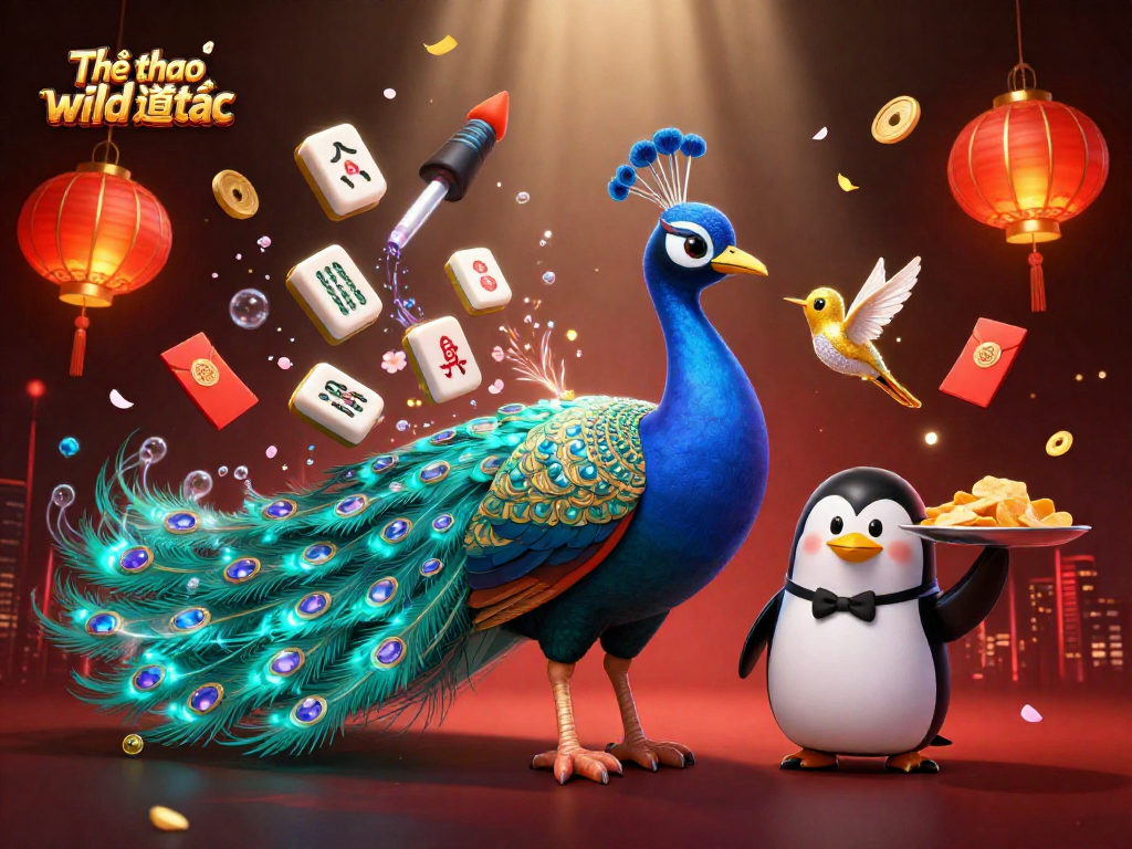 Experience the excitement of Thể thao wild đạo tặc with dynamic characters and vibrant symbols at a colorful casino scene.