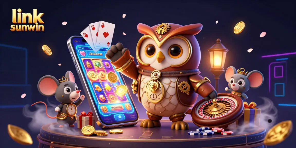Spin the reels with link sunwin and discover vibrant casino action in a dynamic 3D illustration.
