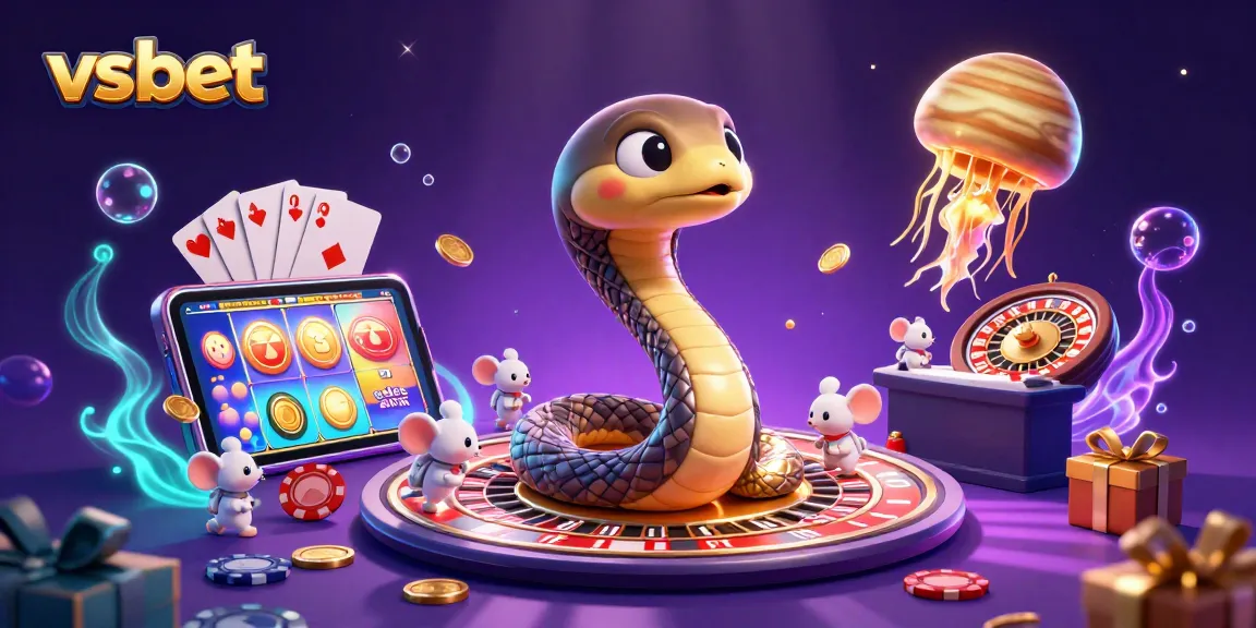 Engage with exciting vsbet gaming adventures featuring a cosmic dealer and playful astronaut mice.