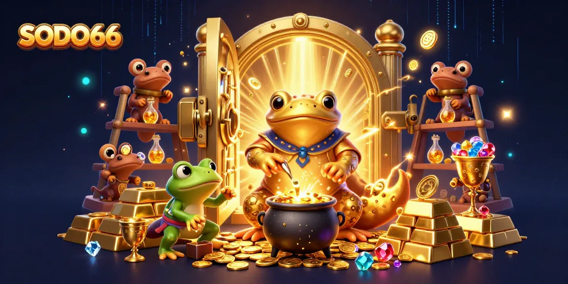 Sparkle with SODO66 while the golden alchemist turns metals into winnings in a vibrant 3D casino