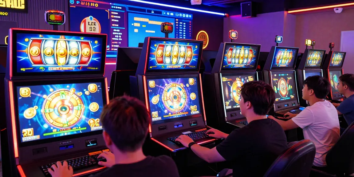 Exciting OPPA86 online gaming scene with players enjoying slots and vibrant visuals.