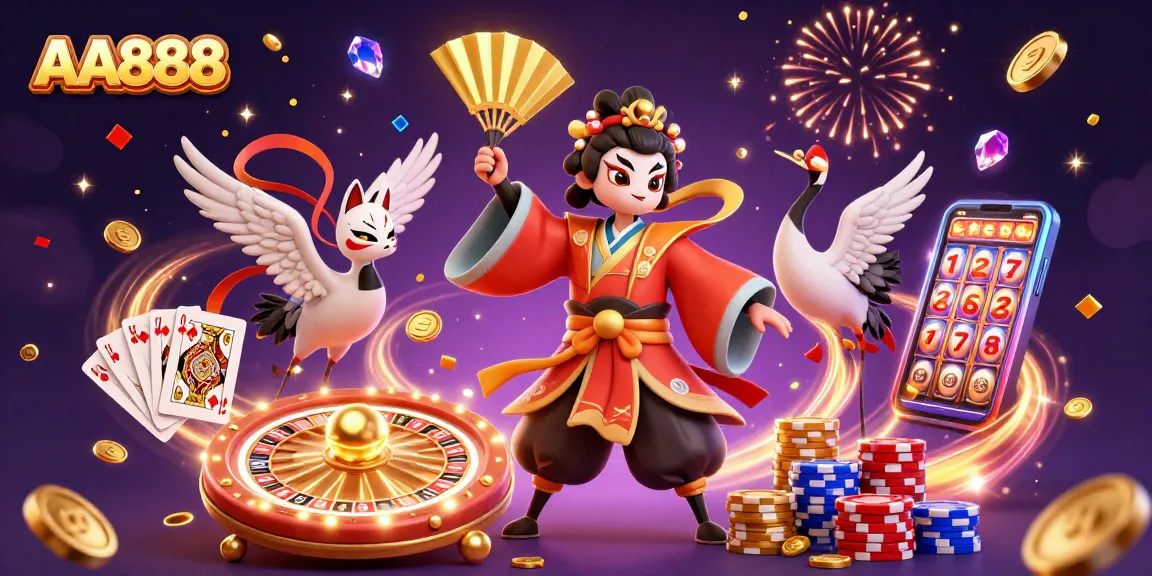 Experience thrilling gameplay with AA888 as dynamic casino elements invite excitement.