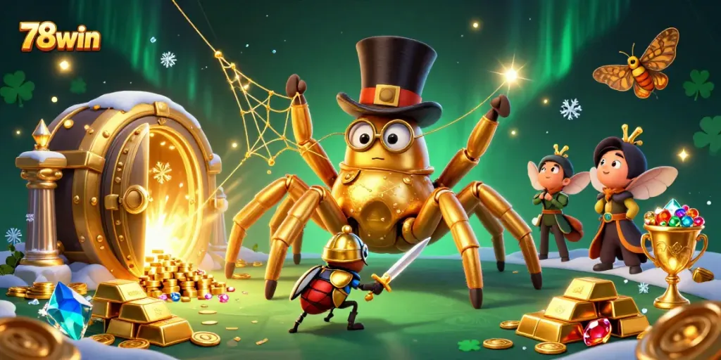 Engage in thrilling gameplay at 78win with this vibrant casino-themed illustration.