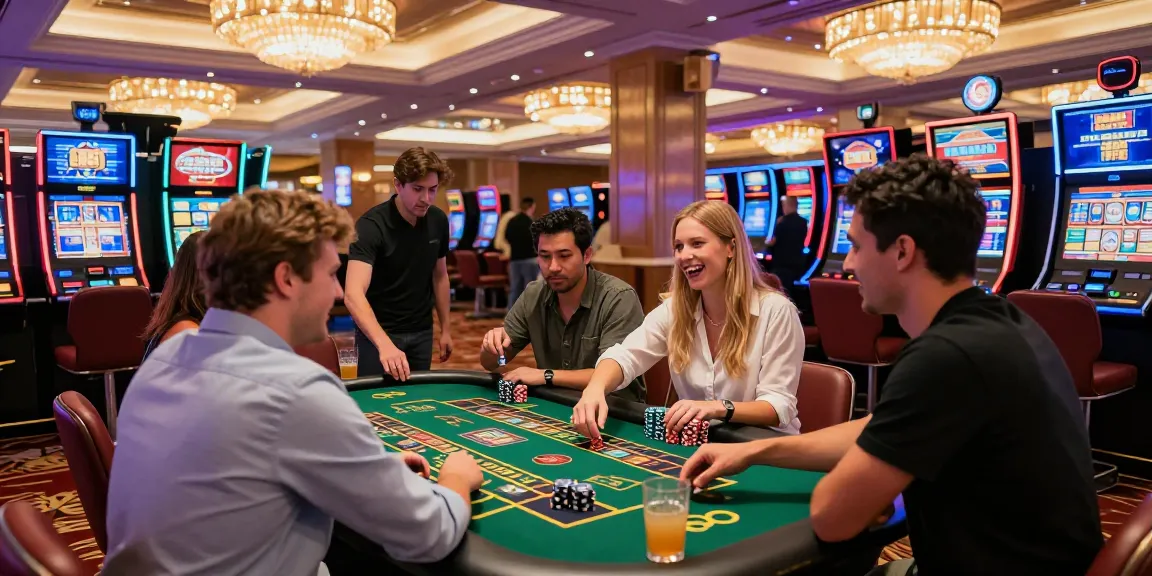Diverse players enjoying a vibrant gaming experience at 78win casino.