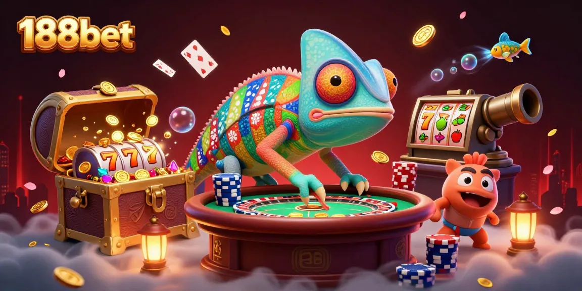 Experience thrilling gaming with 188bet's dynamic casino scene filled with excitement and energy.