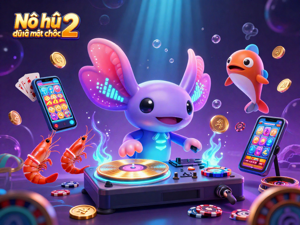 Nổ hũ đường mạt chược 2 showcases an exciting underwater casino scene with vibrant characters engaging in dynamic gaming.