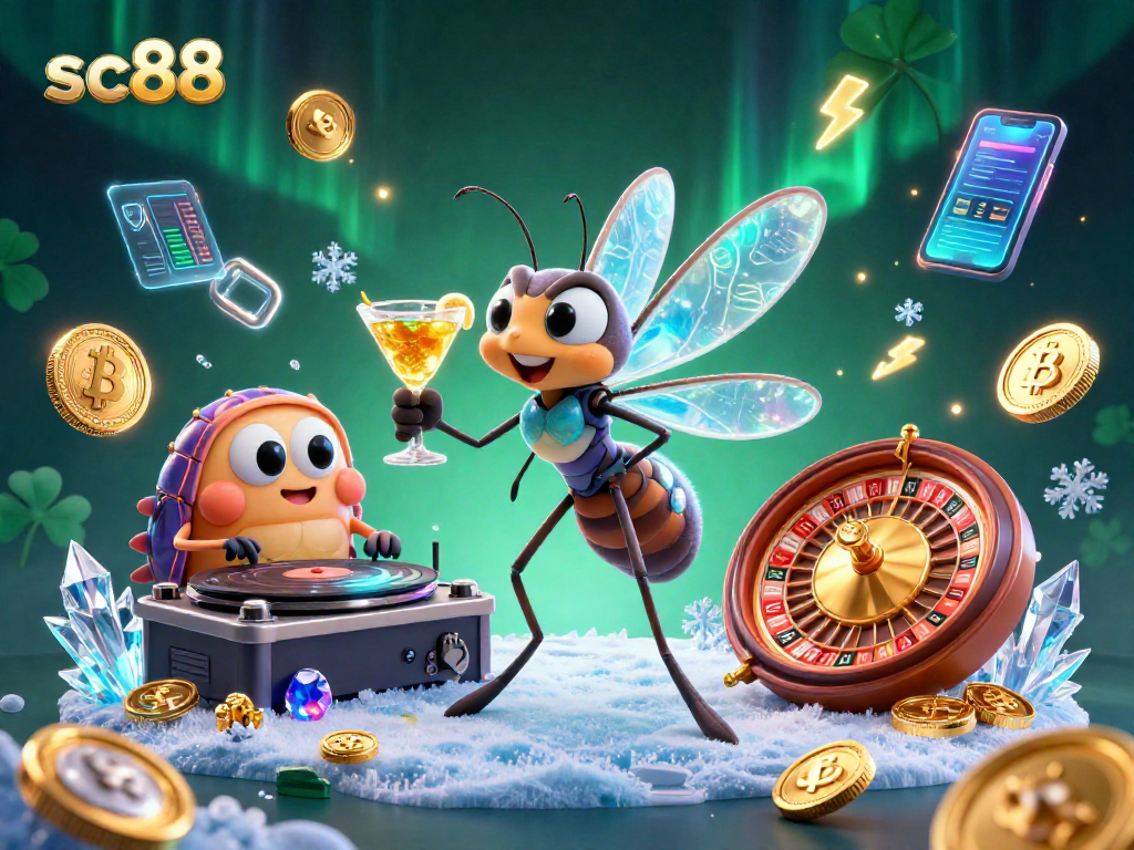 Engage with sc88's thrilling casino experience featuring vibrant 3D characters and crypto elements.