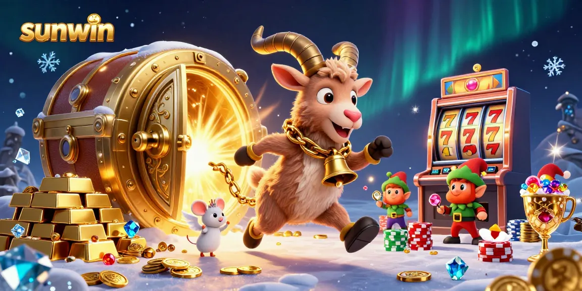 Experience the thrilling chaos of sunwin casino with Krampus, an angel mouse, and mischievous elves.