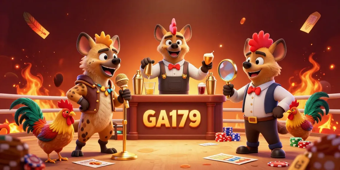 Join the excitement at ga179 with cockfighting and vibrant atmosphere filled with dynamic characters and energy.