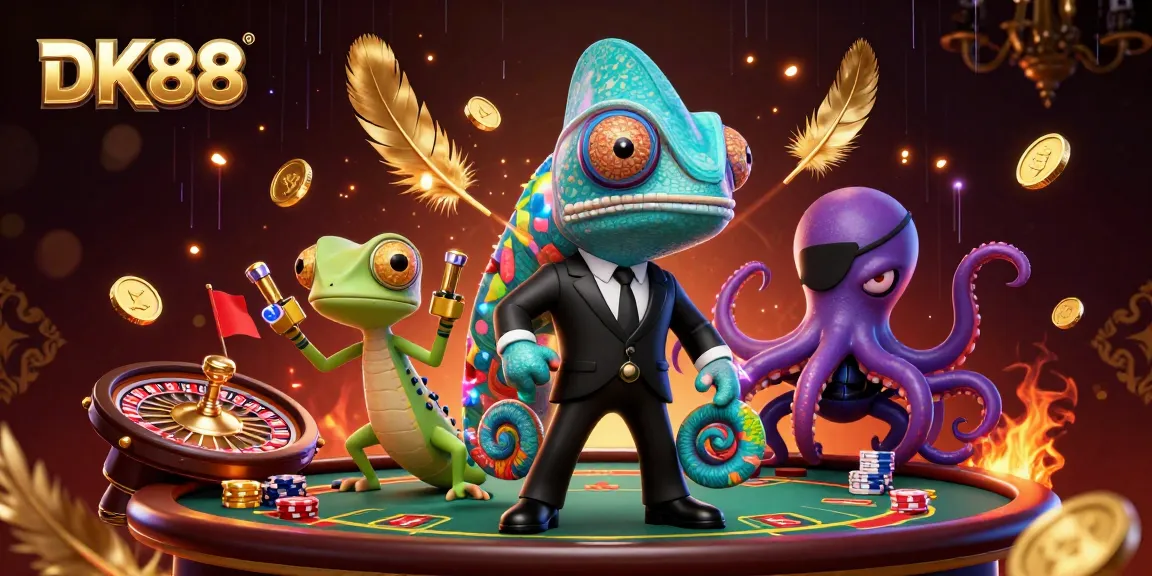 Experience thrilling gameplay at DK88 with vibrant casino scenes and dynamic characters.